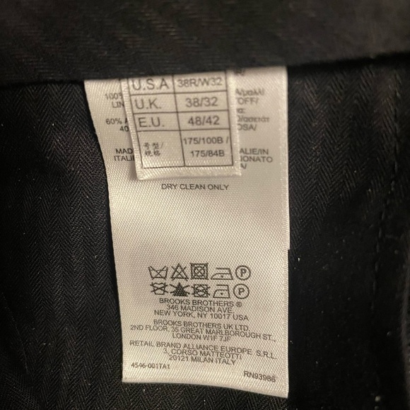 Brooks Brothers Men’s 100% Wool Suit